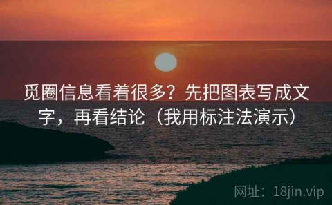 觅圈信息看着很多？先把图表写成文字，再看结论（我用标注法演示）